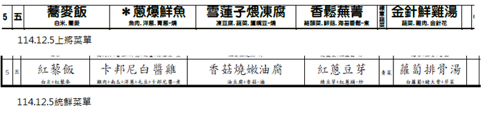 114.12.5桶餐菜單圖片